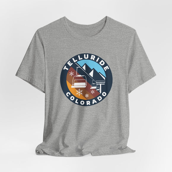 Telluride, Colorado T Shirt - Retro Ski Lift Tee