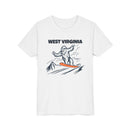 West Virginia Yeti Snowboard Youth Tee - Kids Skiing Shirt-2