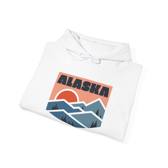 Alaska Hoodie - Mountain Unisex Alaska Hoodie Graphic Sweatshirt