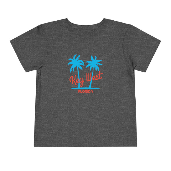 Key West, Florida Toddler T-Shirt - Retro Palm Tree Toddler Key West Shirt