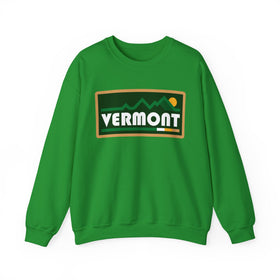 Buy irish-green Vermont Sweatshirt - Mountain Graphic Crewneck