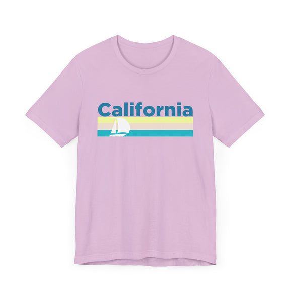 California T Shirt - Sailboat Graphic California Tee