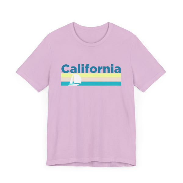 California T Shirt - Sailboat Graphic California Tee