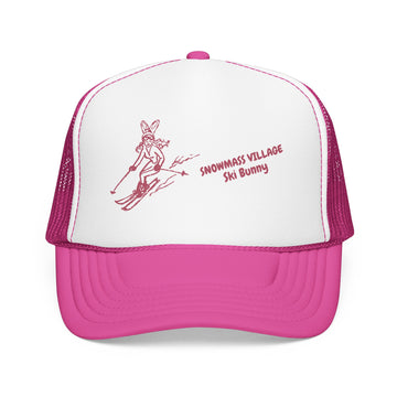 Snowmass Village, Colorado Ski Bunny Foam Trucker Hat