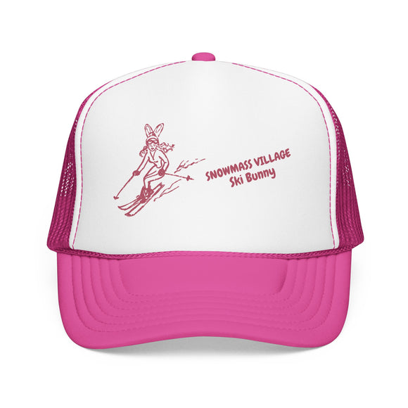 Snowmass Village, Colorado Ski Bunny Foam Trucker Hat