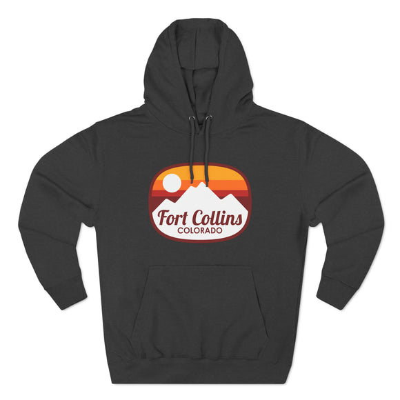 Premium Fort Collins, Colorado Hoodie - Retro Unisex Fort Collins Sweatshirt