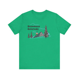 Snowmass, Colorado T-Shirt - Retro Ski Mountain Gondola Unisex Snowmass Shirt