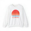 Illinois Sweatshirt - Unisex Retro 80s Illinois Sweatshirt