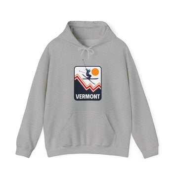 Vermont Hoodie - Snow Ski Jump Unisex Vermont Hoodie Sweatshirt - 0