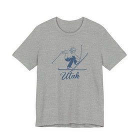 Buy athletic-heather Utah T Shirt - Vintage Ski Graphic Utah Tee