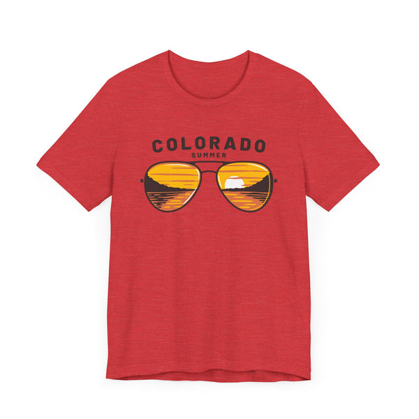 Colorado T Shirt - Sunglasses Lake Graphic Colorado Tee