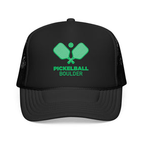 Boulder, Colorado Pickleball Trucker Hat - Foam Boulder Cap - 0
