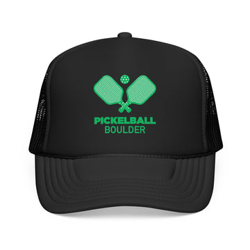 Boulder, Colorado Pickleball Trucker Hat - Foam Boulder Cap - 0