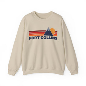 Fort Collins, Colorado Sweatshirt Retro Mountains, Fort Collins Unisex Crewneck, Vintage Cozy Jumper, Gift for Outdoor Lovers