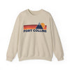 Fort Collins, Colorado Sweatshirt Retro Mountains, Fort Collins Unisex Crewneck, Vintage Cozy Jumper, Gift for Outdoor Lovers