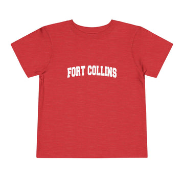 Buy heather-red Fort Collins, Colorado Toddler Graphic Tee - Kids Fort Collins Vacation T-Shirt