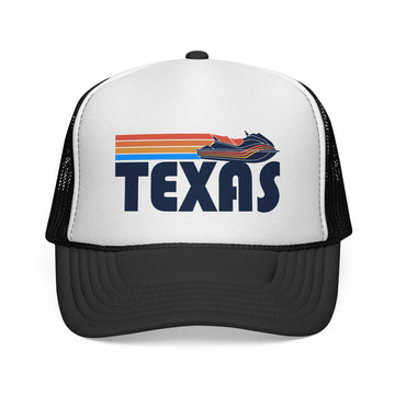 Texas Retro PWC Boating Trucker Hat - Vintage Style Texas Cap - 0
