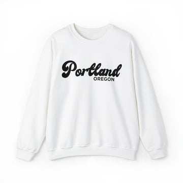 Portland, Oregon Sweatshirt - Unisex Retro Crewneck Portland Sweatshirt