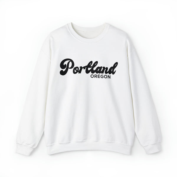 Portland, Oregon Sweatshirt - Unisex Retro Crewneck Portland Sweatshirt