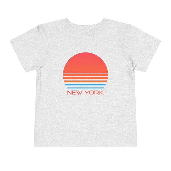 New York Toddler T-Shirt - Retro 80s Unisex Toddler New York Shirt