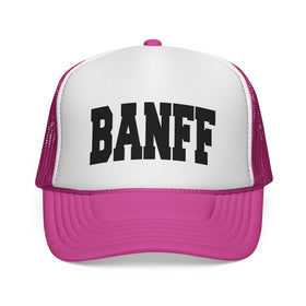 Buy pink Banff, Canada Collegiate Style Trucker Hat