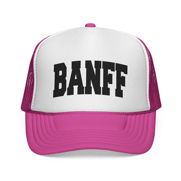 Buy pink Banff, Canada Collegiate Style Trucker Hat