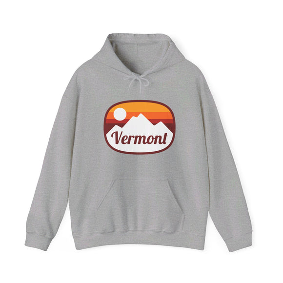 Vermont Hoodie - Retro Ombre Unisex Vermont Hoodie Sweatshirt