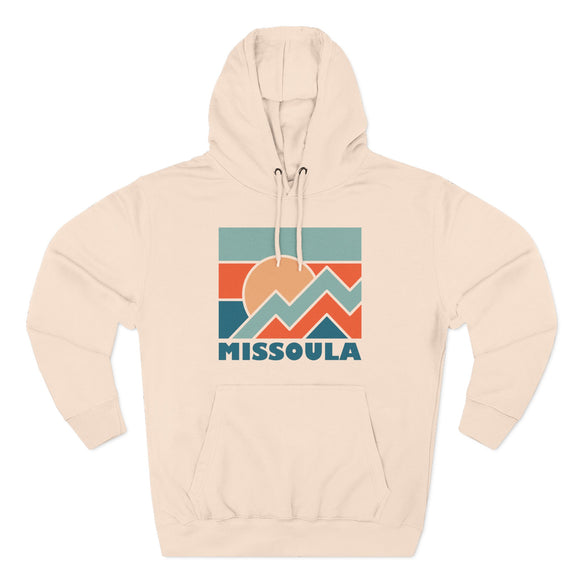 Missoula, Montana Hoodie - Retro Mountain Unisex Sweatshirt