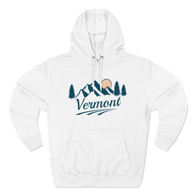 Premium Vermont Hoodie - Retro Unisex Sweatshirt