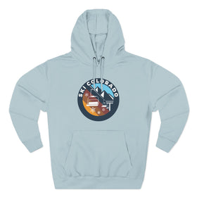 Buy blue-mist Premium Colorado Ski Lift Hoodie
