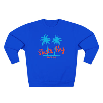Buy royal-blue Premium Siesta Key, Florida Sweatshirt - Retro Unisex Sweatshirt
