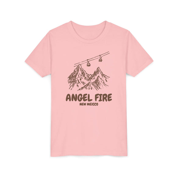 Angel Fire, New Mexico Youth T-Shirt — Vintage Gondola Ski Mountain Tee