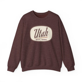 Utah Sweatshirt - Unisex Retro Utah Crewneck Sweatshirt