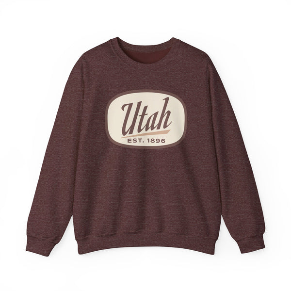 Utah Sweatshirt - Unisex Retro Utah Crewneck Sweatshirt