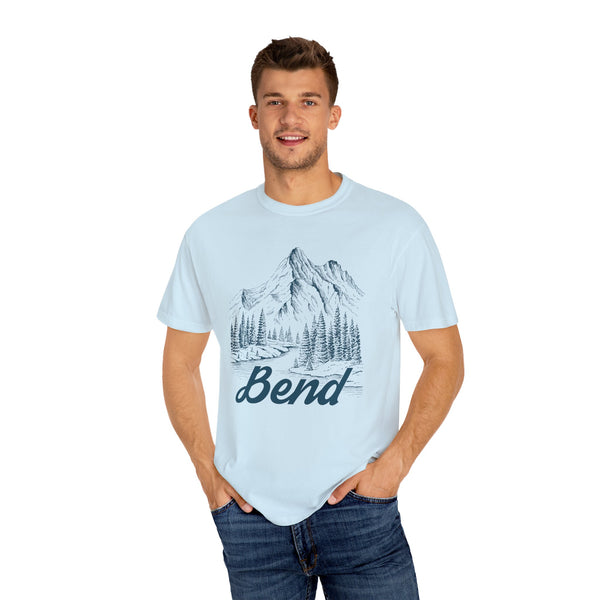 Bend, Oregon Graphic Tee - Mountain Illustration Bend T Shirt