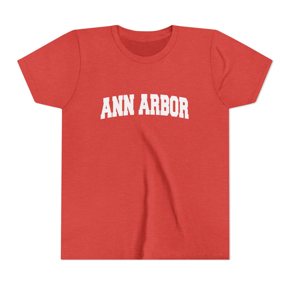 Ann Arbor, Michigan Youth Graphic Tee - Kids Ann Arbor T Shirt