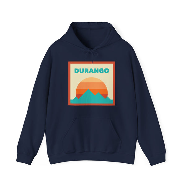 Durango, Colorado Mountain Sun Hoodie - Unisex Hooded Sweatshirt, Travel Sweatshirt, Sunset