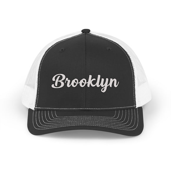 Brooklyn, New York Snapback Trucker Cap - Embroidered Brooklyn Hat