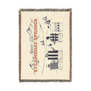Steamboat Springs, Colorado Ski Town Throw Blanket | Mountain Woven Blanket-3