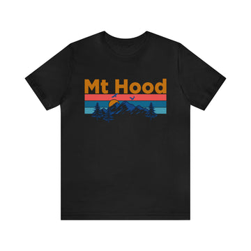 Mt Hood, Oregon Shirt - Mountain Sunset Unisex Mt Hood T-Shirt - 0