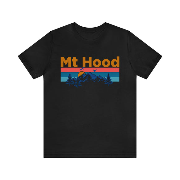 Mt Hood, Oregon Shirt - Mountain Sunset Unisex Mt Hood T-Shirt