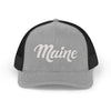 Maine Snapback Trucker Cap - Embroidered Maine Hat