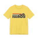 Illinois T Shirt - Retro Jetski PWC Graphic Illinois Tee-13