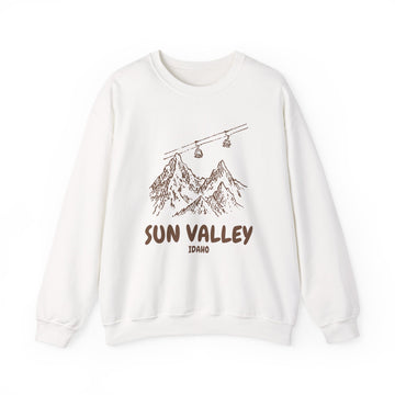 Sun Valley, Idaho Mountain Gondola Sweatshirt, Travel Graphic - 0