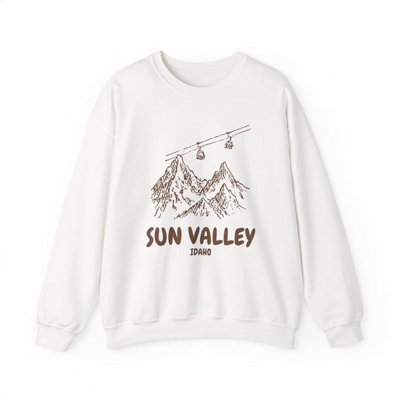 Sun Valley, Idaho Mountain Gondola Sweatshirt, Travel Graphic
