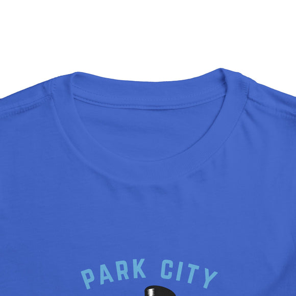 Park City, Utah Toddler Skiing Snowman Graphic Tee - Kids Park City T-Shirt