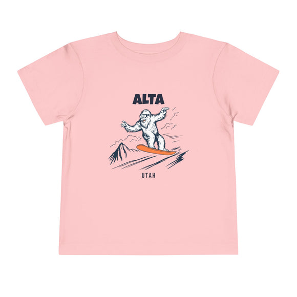 Alta, Utah Yeti Snowboard Toddler Tee