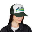 Lake Tahoe, California Retro Trees Trucker Hat - Vintage Style Lake Tahoe Cap-13