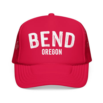 Buy red Bend, Oregon Trucker Hat - Bend Cap