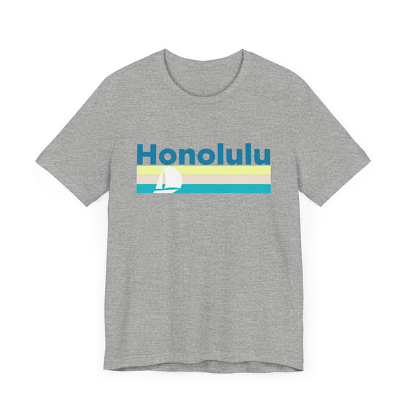 Honolulu T Shirt - Sailboat Graphic Honolulu Tee